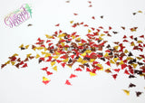KITTIES GONE WILD - Multicolor metallic cat shape Glitter- Pixie Shapes-