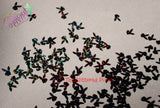 BLACK SEXY BUNNY holographic effect (playboy like) shape Glitter- Pixie Shapes