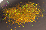 GOLD holographic DIAMOND / RHOMBUS  shape Glitter- Pixie Shapes