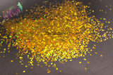 GOLD holographic DIAMOND / RHOMBUS  shape Glitter- Pixie Shapes
