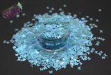 BLU RAZ COTTON CANDY 3mm BUTTERFLY glitter- Back to Nature collection