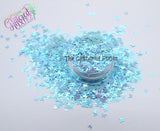 BLU RAZ COTTON CANDY 3mm BUTTERFLY glitter- Back to Nature collection