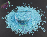 BLU RAZ COTTON CANDY 3mm BUTTERFLY glitter- Back to Nature collection