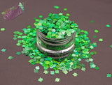 EMERALD CITY 4mm holo maple leaf shape glitter - Back To Nature