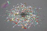 WINTER WONDER LAND Glitter mix w/glow in the dark stars -