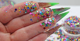 YOU Don't KNOW, UFO holo fx glitter mix- Majestic Mixes