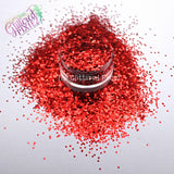 SCARLET SKY 1mm hexagon glitter- Heavy Metallics-