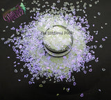 VIOLET HAZE Hollow Heart shape glitter -Pixie Shapes-