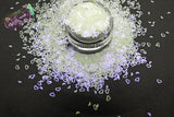 VIOLET HAZE Hollow Heart shape glitter -Pixie Shapes-