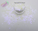 VIOLET HAZE Hollow Heart shape glitter -Pixie Shapes-