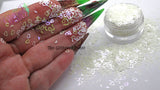 VIOLET HAZE Hollow Heart shape glitter -Pixie Shapes-