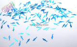 SHARK! blue holographic Shark shaped glitter 15mm