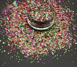 ARIEL holographic Dotties Glitter mix Super Fun Loose Glitter for Nail art Hair Face Body Tumblers Craft supply Resin supply Freshie Glitter