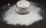 LUMINOUS ALABASTER .8mm translucent white holo glitter- Pixie Glitz-