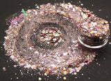 ROSE GOLD HOLOGRAPHIC Glitter mix - Pixie Glitz -