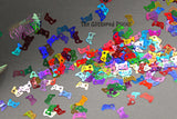 MULTI COLOr HOLo GAME CONTROLLER shape Glitter- Pixie Shapes-