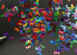 MULTI COLOr HOLo GAME CONTROLLER shape Glitter- Pixie Shapes-