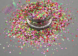 ARIEL holographic Dotties Glitter mix Super Fun Loose Glitter for Nail art Hair Face Body Tumblers Craft supply Resin supply Freshie Glitter