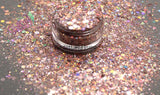 ROSE GOLD HOLOGRAPHIC Glitter mix - Pixie Glitz -