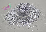 BLACK N’ WHITE T.V. mini Shardz Irregular glitter