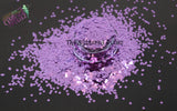LAVENDER LADY 1.5mm  metallic hexagon glitter- Heavy Metallics-