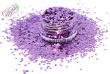 LAVENDER LADY 1.5mm  metallic hexagon glitter- Heavy Metallics-