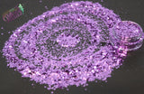 LAVENDER LADY mix metallic hexagon glitter- Heavy Metallics