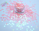 PEARL PINK CHERRY BLOSSOM shape glitter -Back To Nature