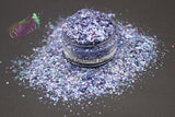 COLD BLUE STEEL mini holographic Shardz  Irregular glitter