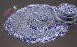 COLD BLUE STEEL mini holographic Shardz  Irregular glitter