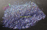 COLD BLUE STEEL mini holographic Shardz  Irregular glitter