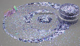 COLD BLUE STEEL mini holographic Shardz  Irregular glitter
