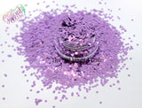 LAVENDER LADY 1.5mm  metallic hexagon glitter- Heavy Metallics-