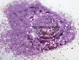 LAVENDER LADY mix metallic hexagon glitter- Heavy Metallics