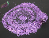LAVENDER LADY mix metallic hexagon glitter- Heavy Metallics