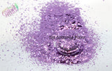 LAVENDER LADY mix metallic hexagon glitter- Heavy Metallics