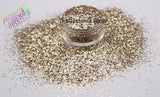 TARNISHED GOLD .6mm metallic hexagon glitter- Heavy Metallics-