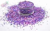 LILAC HOLO holographic 1.5mm hex glitter- Pixie Glitz Collection