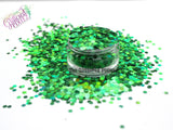 EMERALD CITY 2.5mm hex holographic glitter- Pixie Glitz Collection
