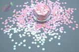 PEARL PINK CHERRY BLOSSOM shape glitter -Back To Nature