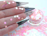 PEARL PINK CHERRY BLOSSOM shape glitter -Back To Nature