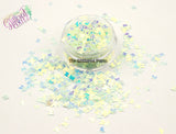GHOST LIGHTS **Glow in the Dark** 3mm BUTTERFLY shape Glitter