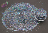 MOONSHADOW holographic 1mm hex glitter- Pixie Glitz Collection