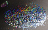 MOONSHADOW holographic 1mm hex glitter- Pixie Glitz Collection