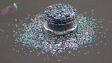 MOONSHADOW holographic 1mm hex glitter- Pixie Glitz Collection