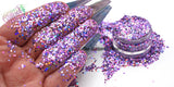 LILAC HOLO holographic 1.5mm hex glitter- Pixie Glitz Collection