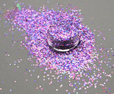 LILAC HOLO holographic 1.5mm hex glitter- Pixie Glitz Collection