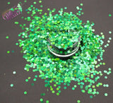 EMERALD CITY 2.5mm hex holographic glitter- Pixie Glitz Collection