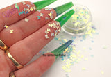 GHOST LIGHTS **Glow in the Dark** 3mm BUTTERFLY shape Glitter