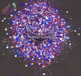 STAR SPANGLED- Patriotic glitter mix